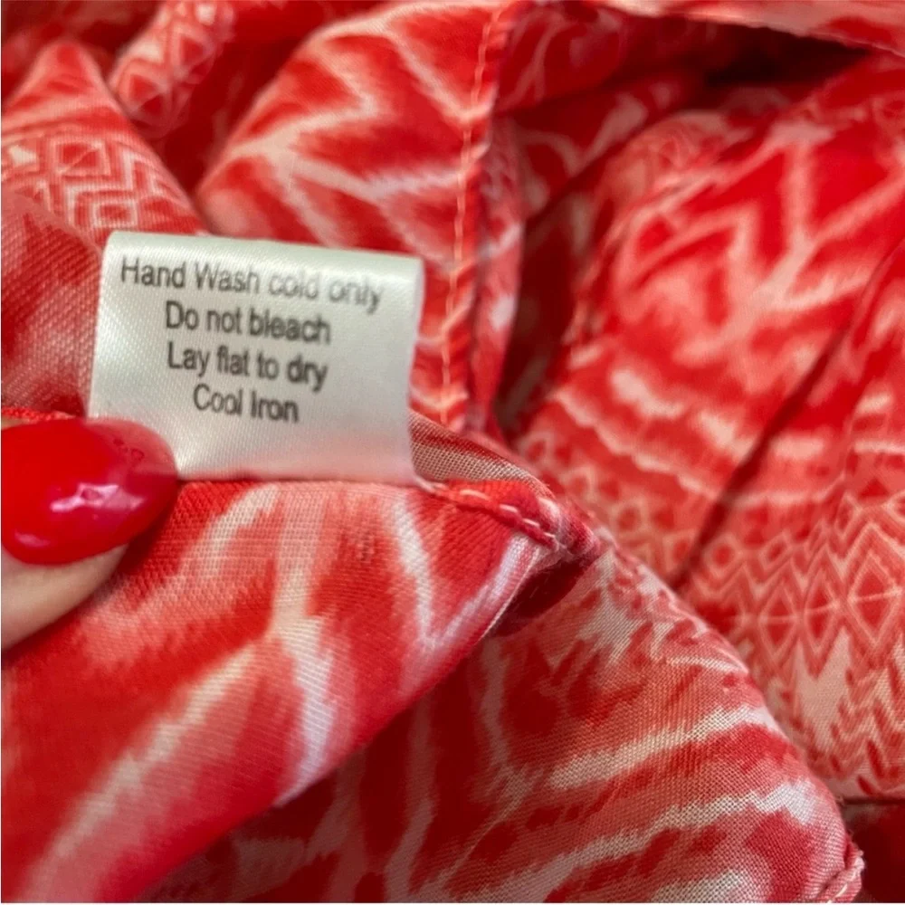 Hobby Lobby Infinity Scarf Lightweight Ikat Tribal Geometric Print Made in India